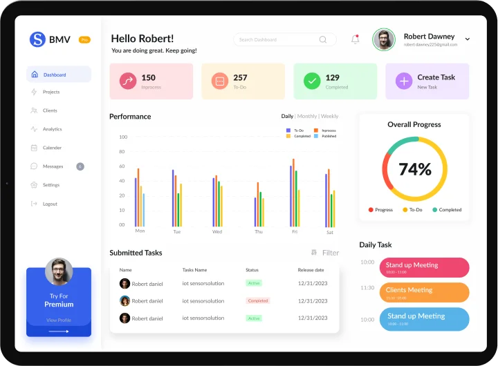 banner-task-management-dashboard-web-portfolio-bmv-system-integration