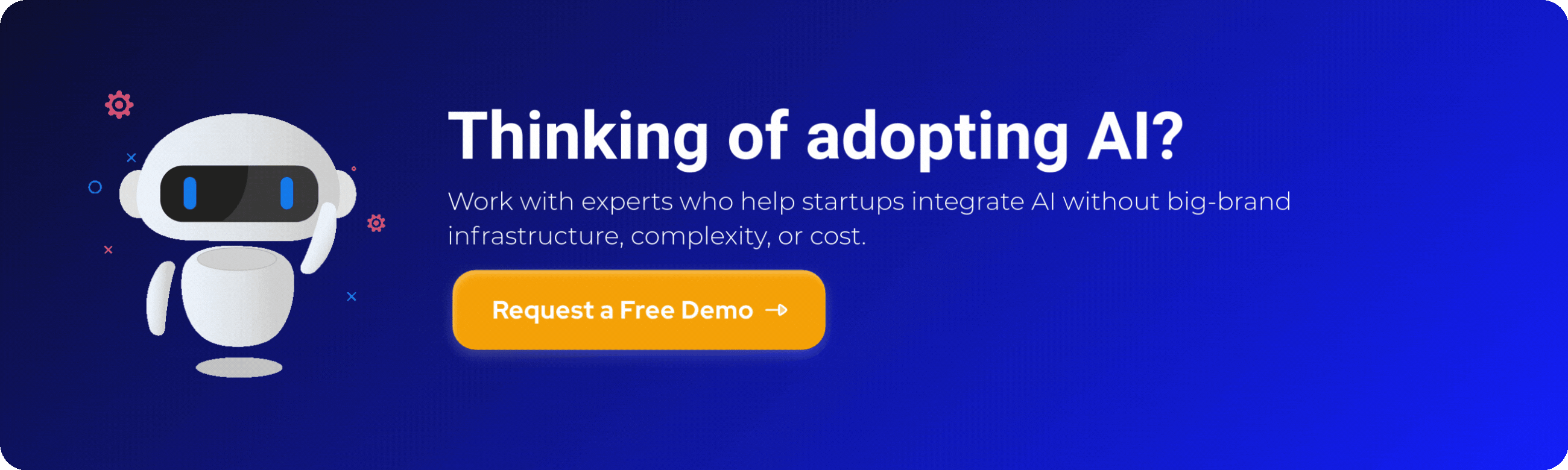 cta banner containing gif and hand clicking on the box which is containing texts