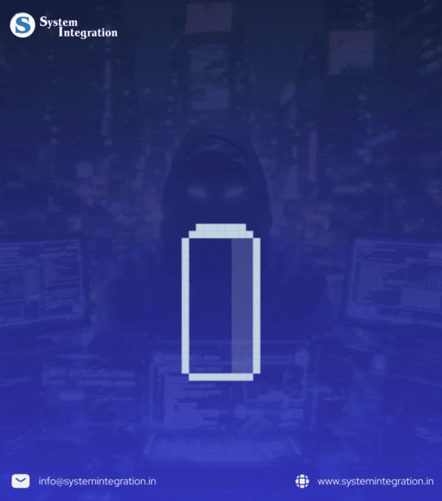 the bettery bar getting charged by bars increasing and each bar in battery representing reasons of AI attacks